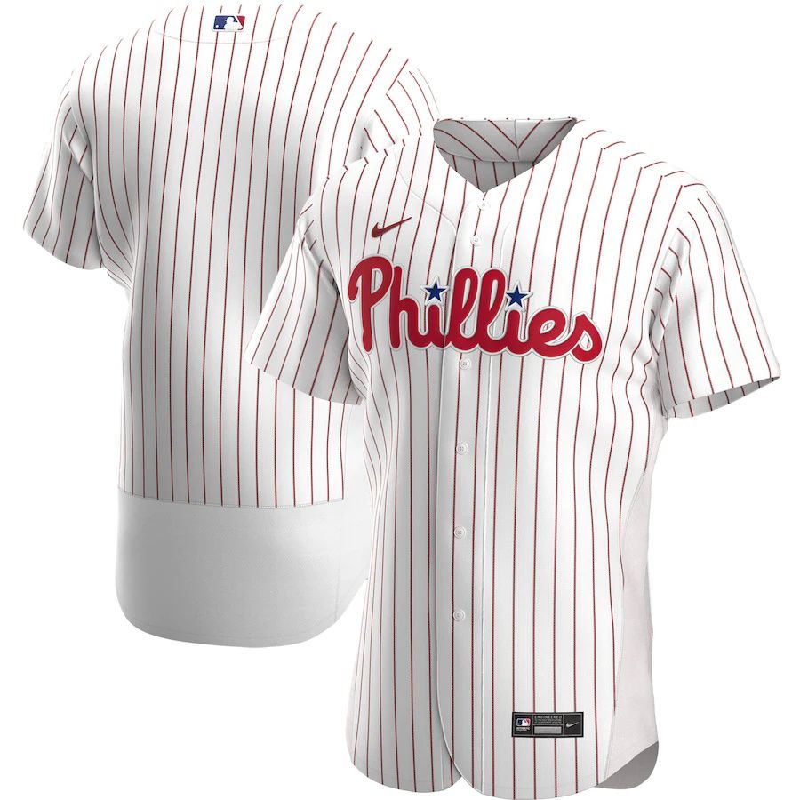 Mens Philadelphia Phillies Nike White Home Authentic Team MLB Jerseys